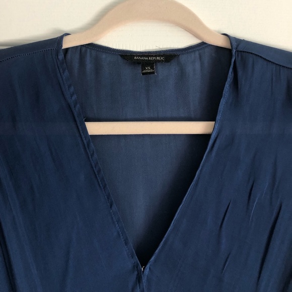 Hazy Blue Silky Blouse by Banana Republic - Picture 2 of 2